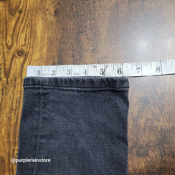 Elizabeth & James Jeans 6 Vintage Straight High Rise Tummy Control Black Wash - Picture 10 of 11